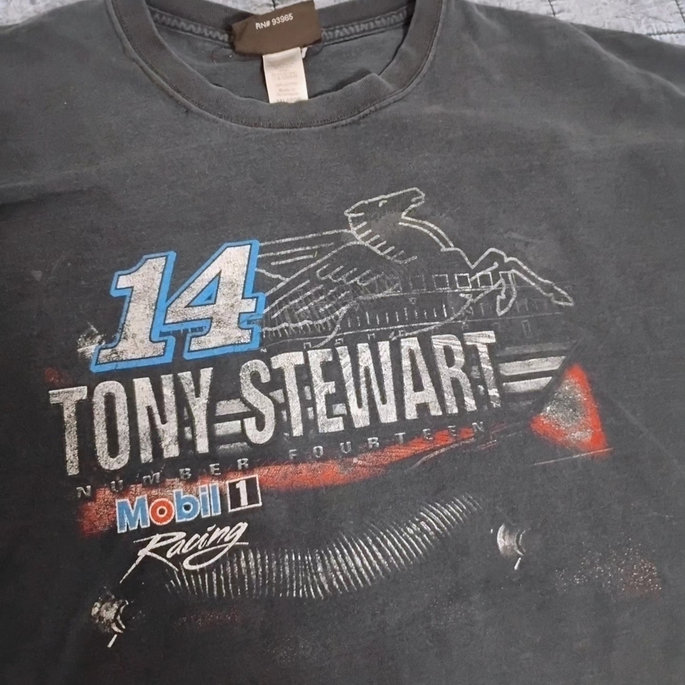 Tony Stewart Nascar Chase Authentics Tag 2XL Y2K Tee Very Good Shape Nice Piece!
